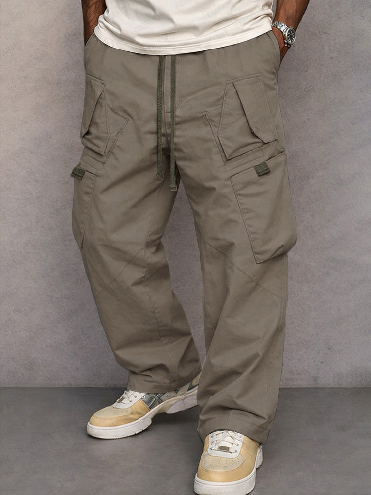 Pantalones cargo de corte recto y estilo urbano