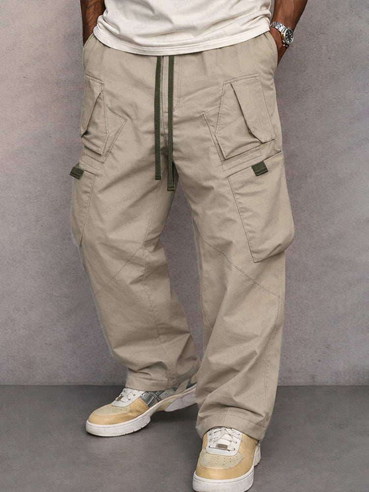 Pantalones cargo de corte recto y estilo urbano