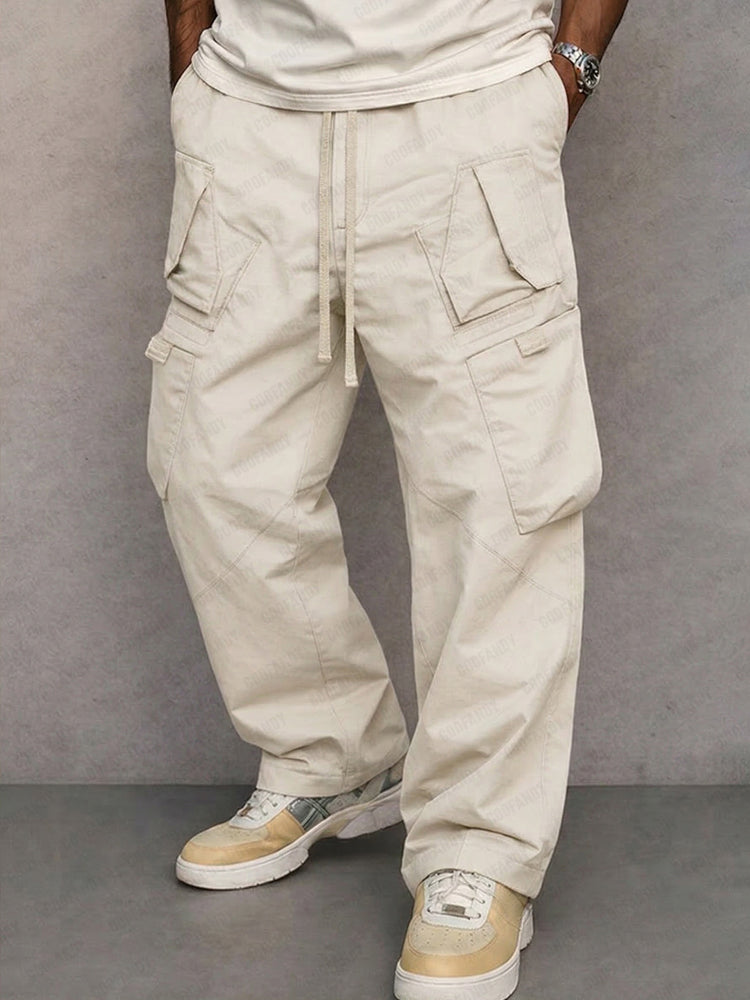 Pantalones cargo de corte recto y estilo urbano