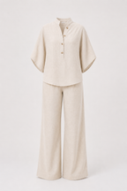 Mariel | Conjunto de lino comfort elegante