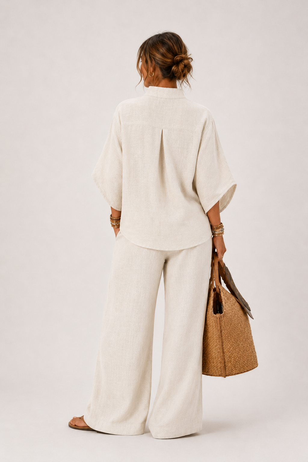 Mariel | Conjunto de lino comfort elegante