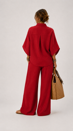 Mariel | Conjunto de lino comfort elegante