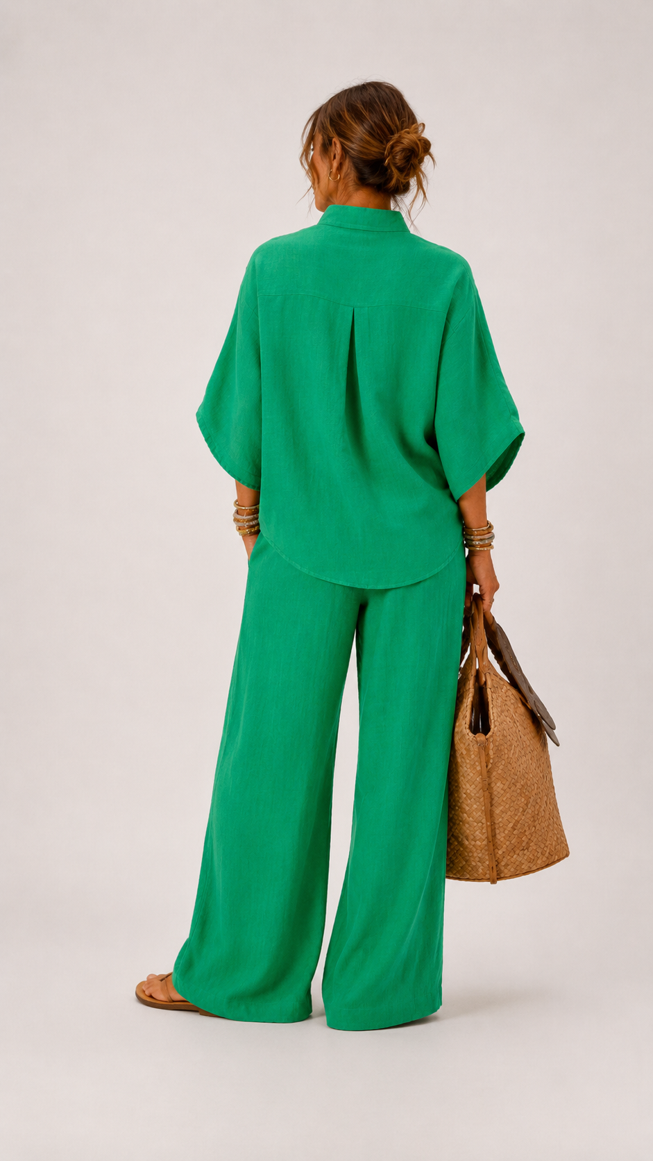 Mariel | Conjunto de lino comfort elegante