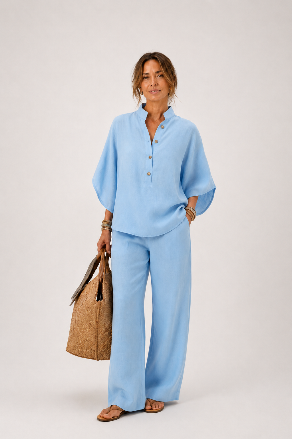 Mariel | Conjunto de lino comfort elegante