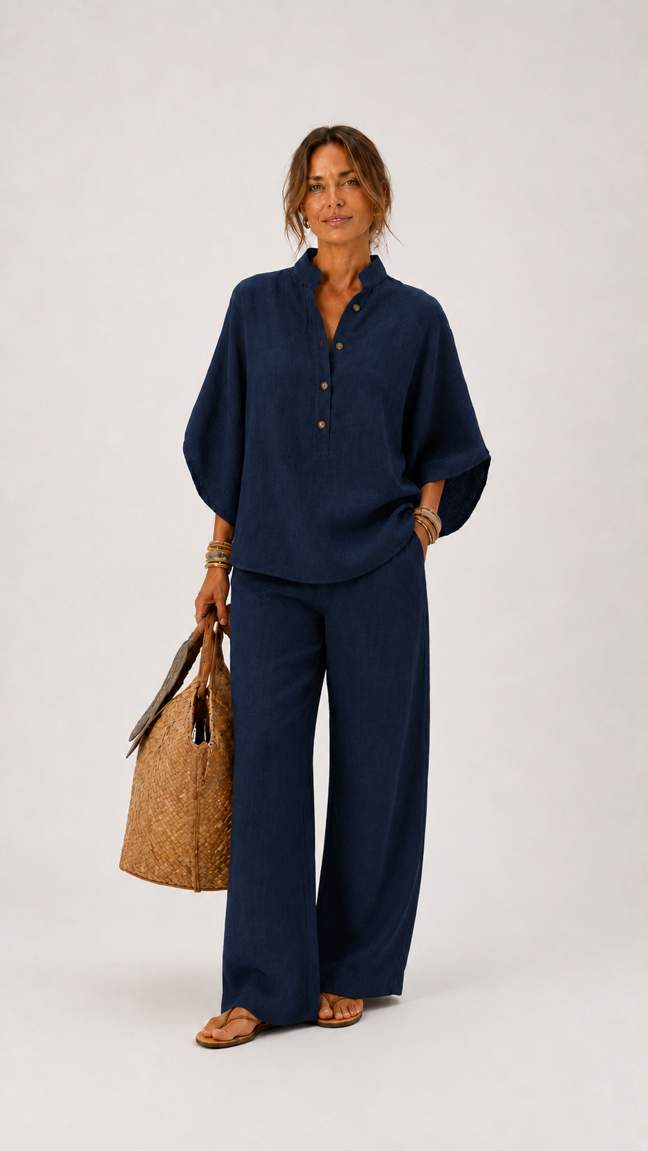 Mariel | Conjunto de lino comfort elegante