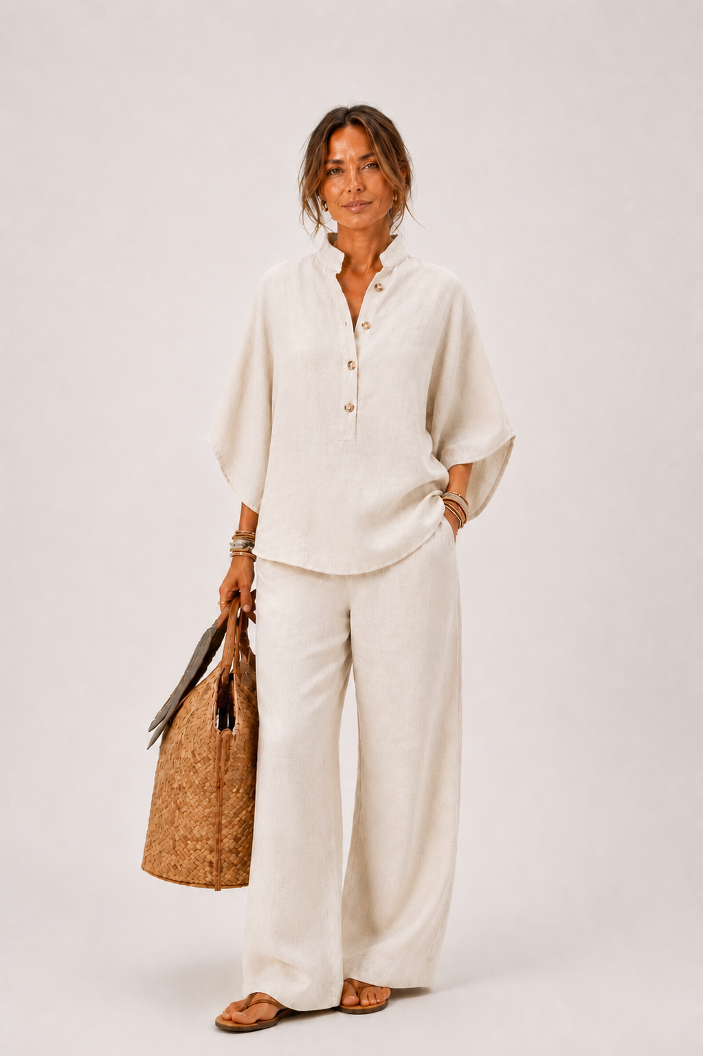 Mariel | Conjunto de lino comfort elegante