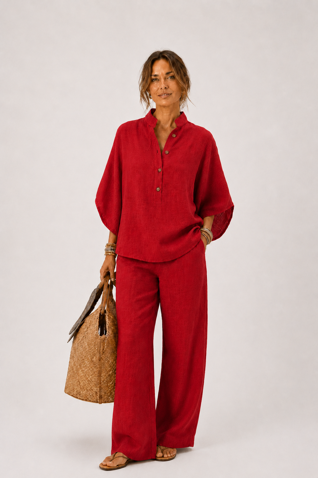 Mariel | Conjunto de lino comfort elegante