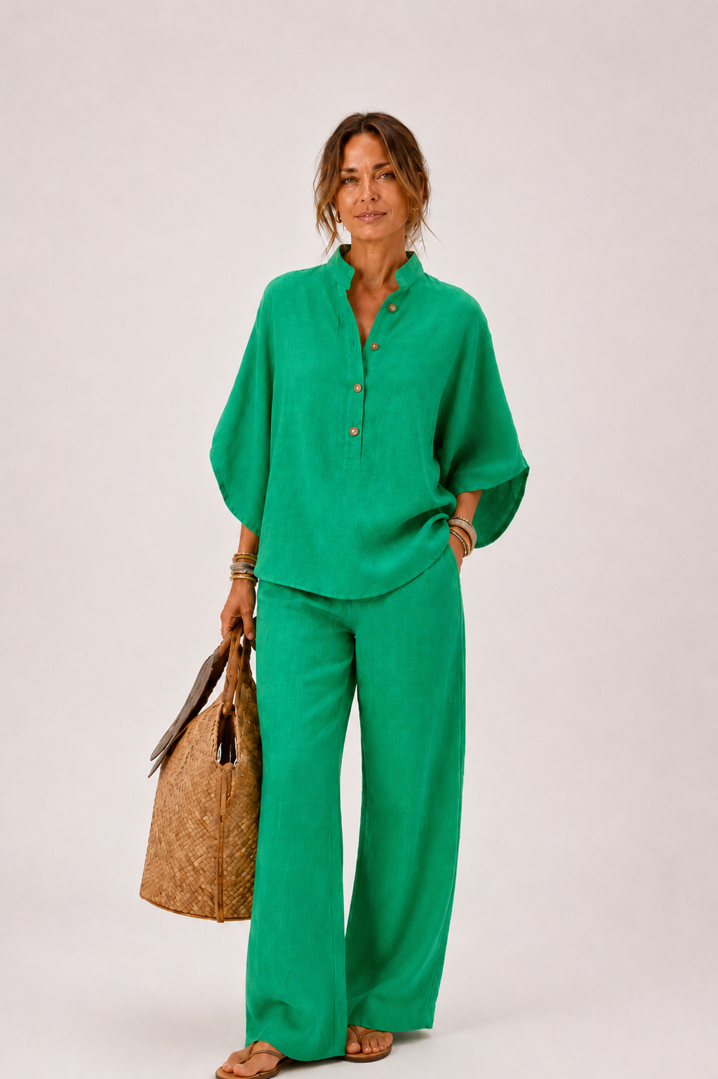 Mariel | Conjunto de lino comfort elegante